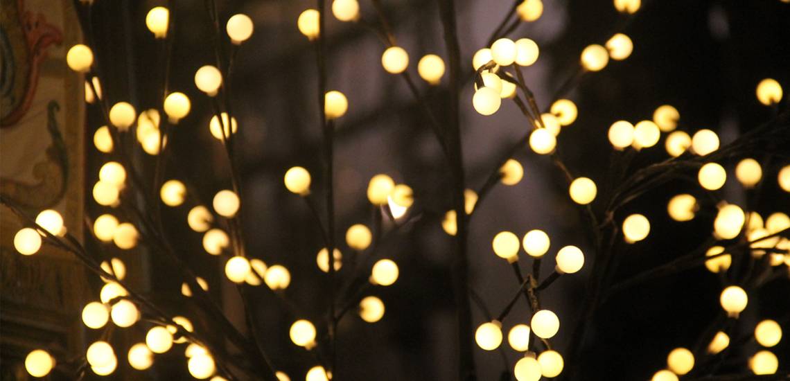 Weihnachtlicher Lichterglanz