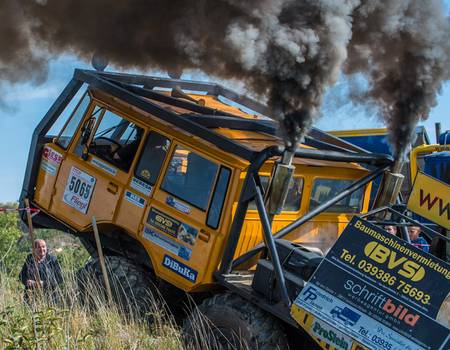 Truck-Trail-Meisterschaft in den Felswerken in Elbingerode