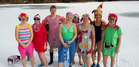 faschings eisbaden der harzperlen bea harzperlen