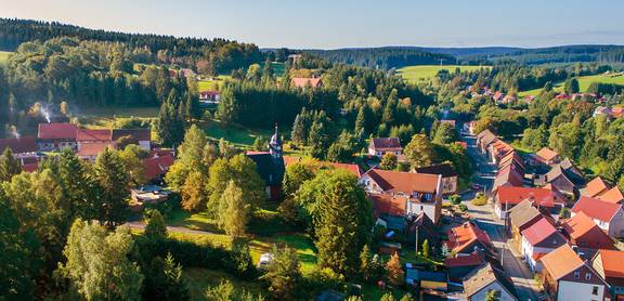 Harzort Trautenstein trautenstein luftaufnahme tourismusbetrieb jan reichel